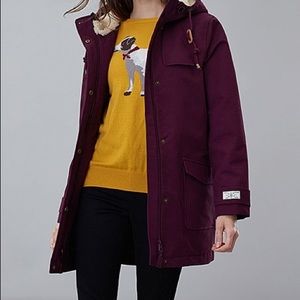 Joules Coast Cozy Sherpa Fleece-Lined
Waterproof Coat sz 12